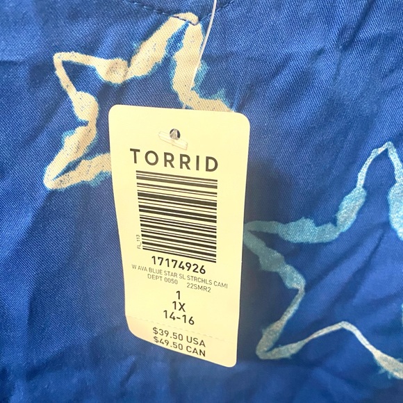 Torrid Blue Star Camisole - Picture 4 of 5